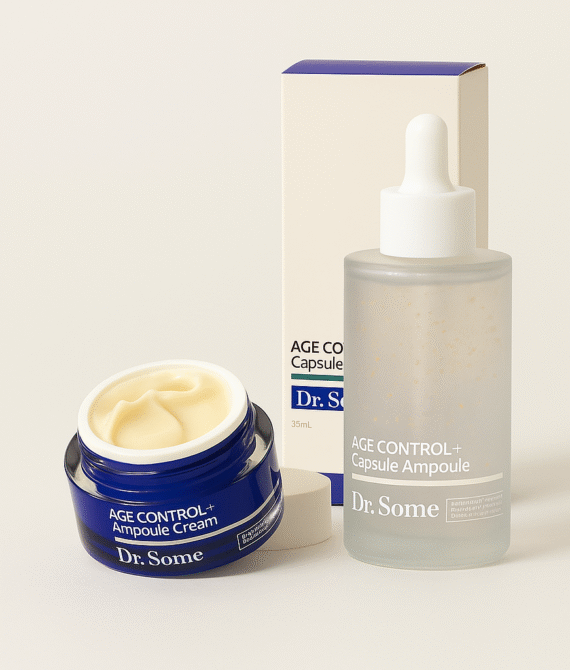Pachet Dr.Some AGE CONTROL – Cremă + Ser cu colagen și retinol